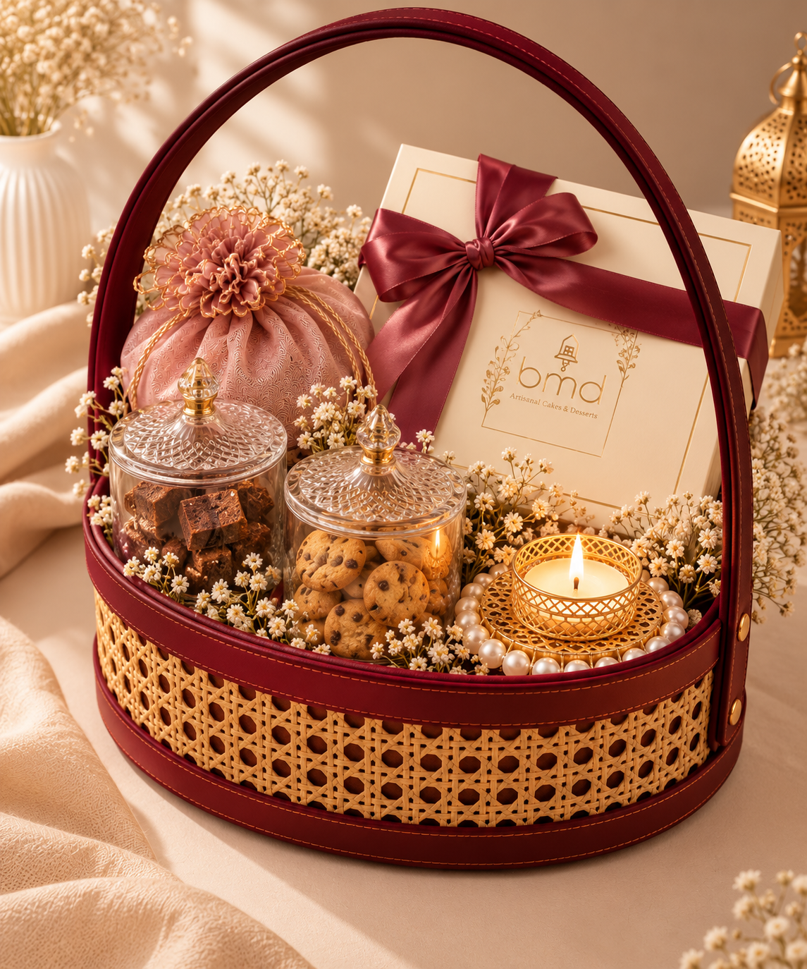Cane Rattan Basket ( Round )