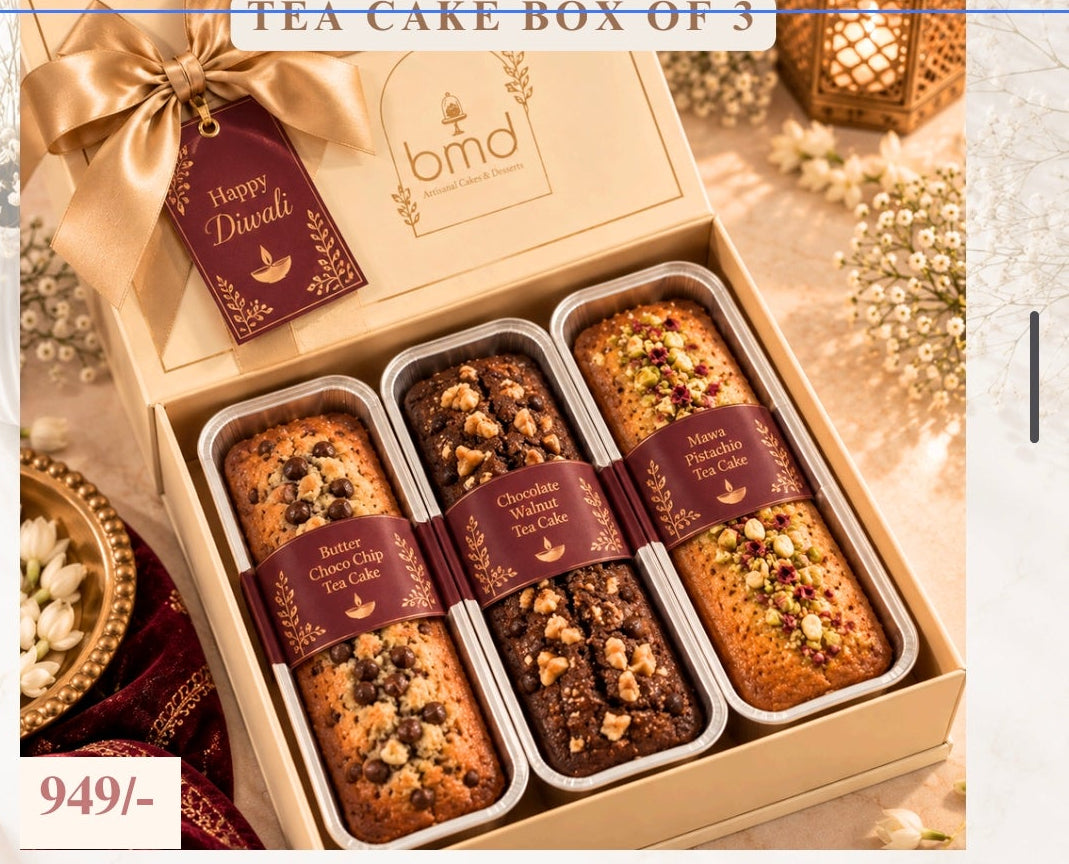 Tea Cake Box of 3